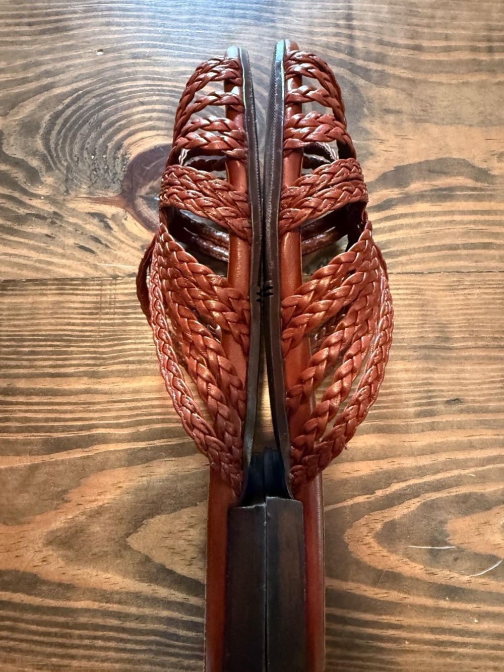 Sezane Low Paola Mules Mahogany Smooth Braided - Size US 8 - Picture 7 of 7